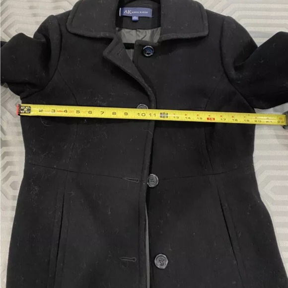 Anne Klein Black Wool Coat PL - Picture 7 of 7